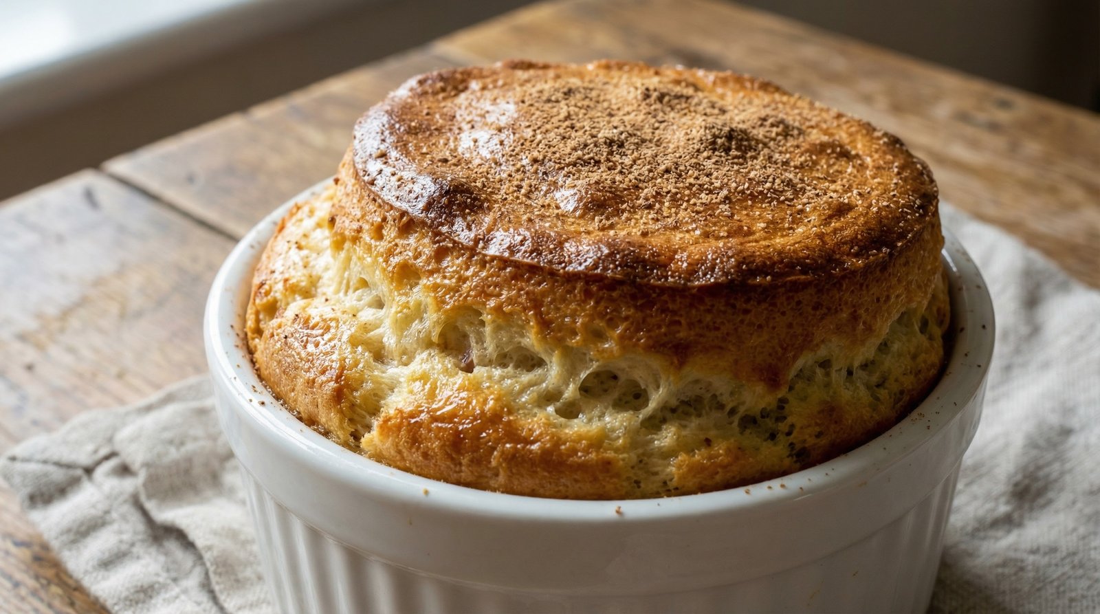 Ham, Chestnut & Bread Sauce Soufflé
