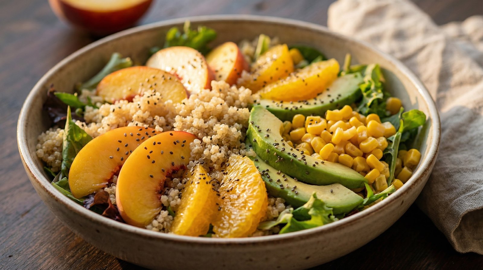 Quinoa and Fruit Salad Bowl