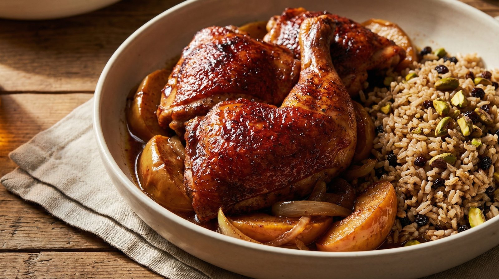 Sumac-Spiced Chicken with Apples
