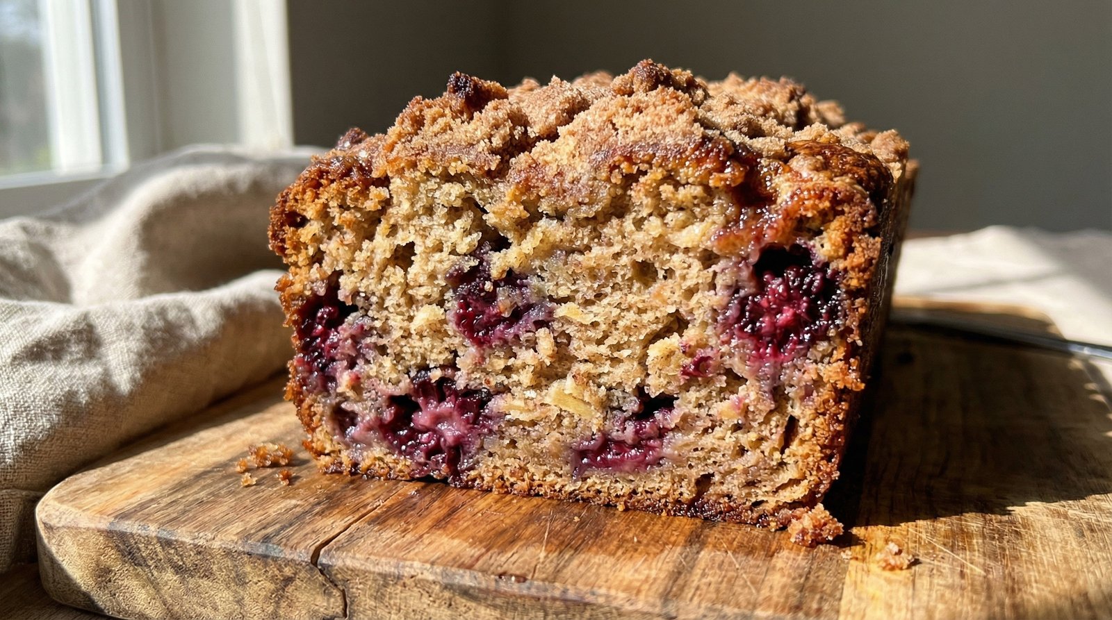 Blackberry and Apple Loaf