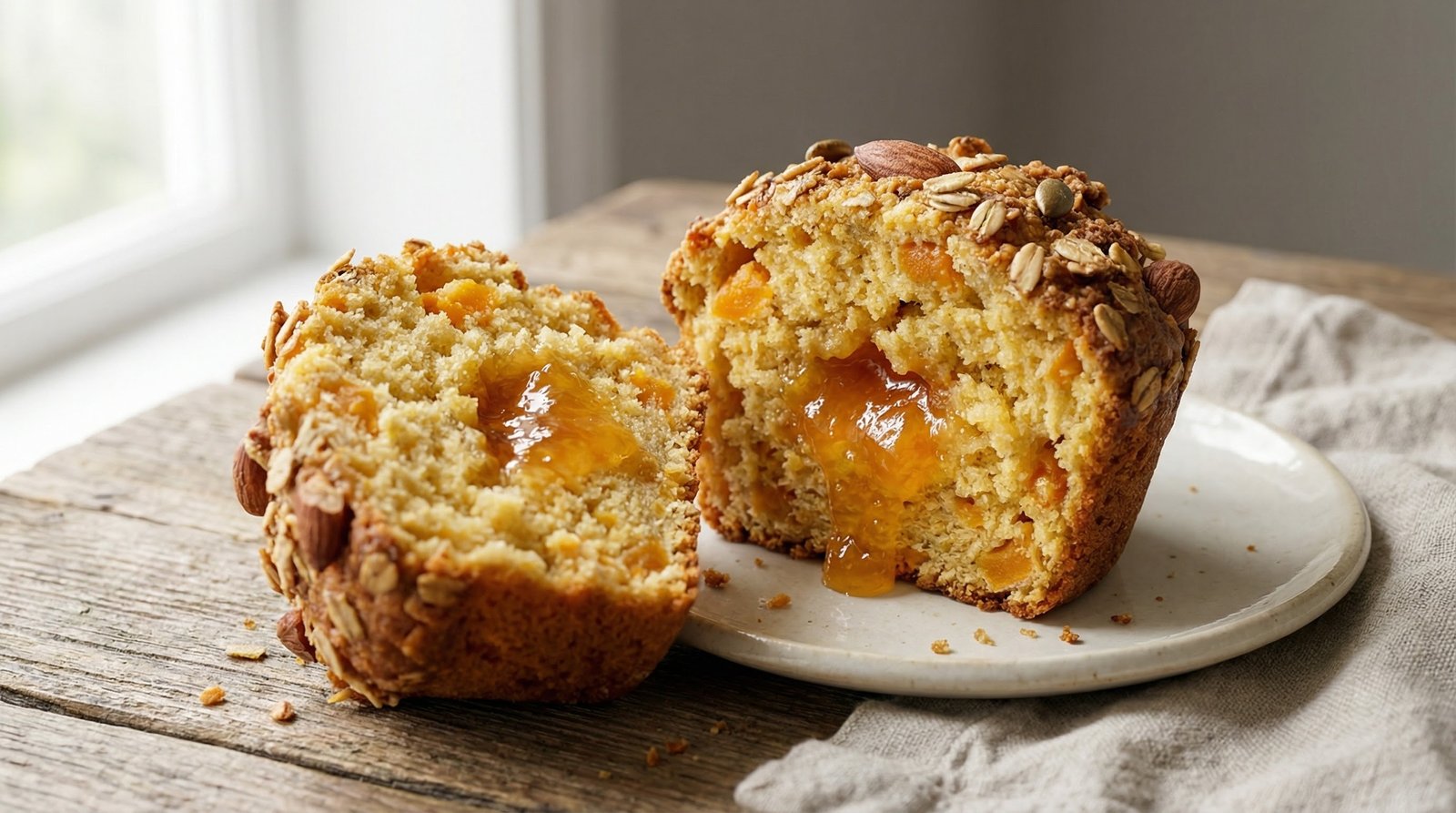 Apricot Marmalade Breakfast Muffins
