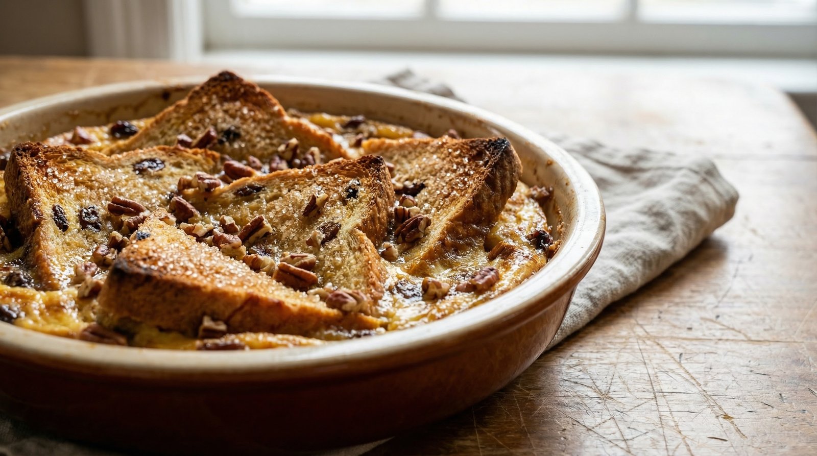 Raisin Bread and Butter Pudding