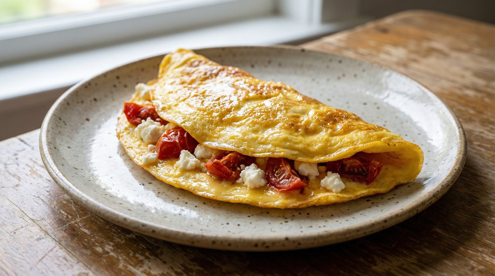 Feta and Tomato Omelette