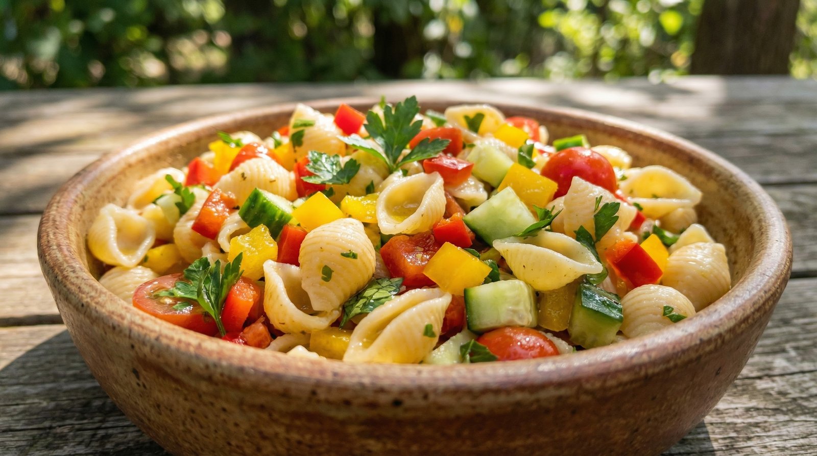 Gazpacho-Style Pasta Salad