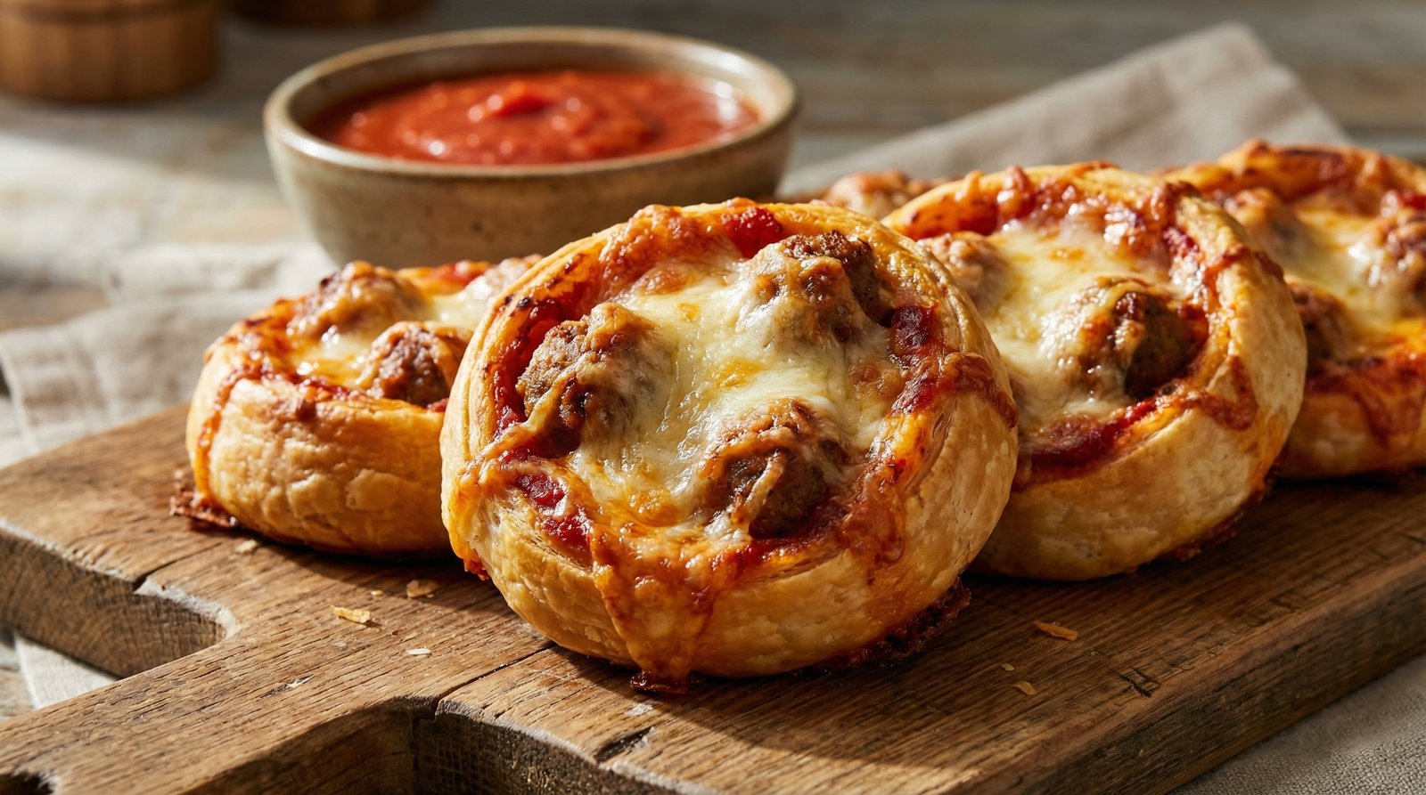 Meatball Pizza Rolls