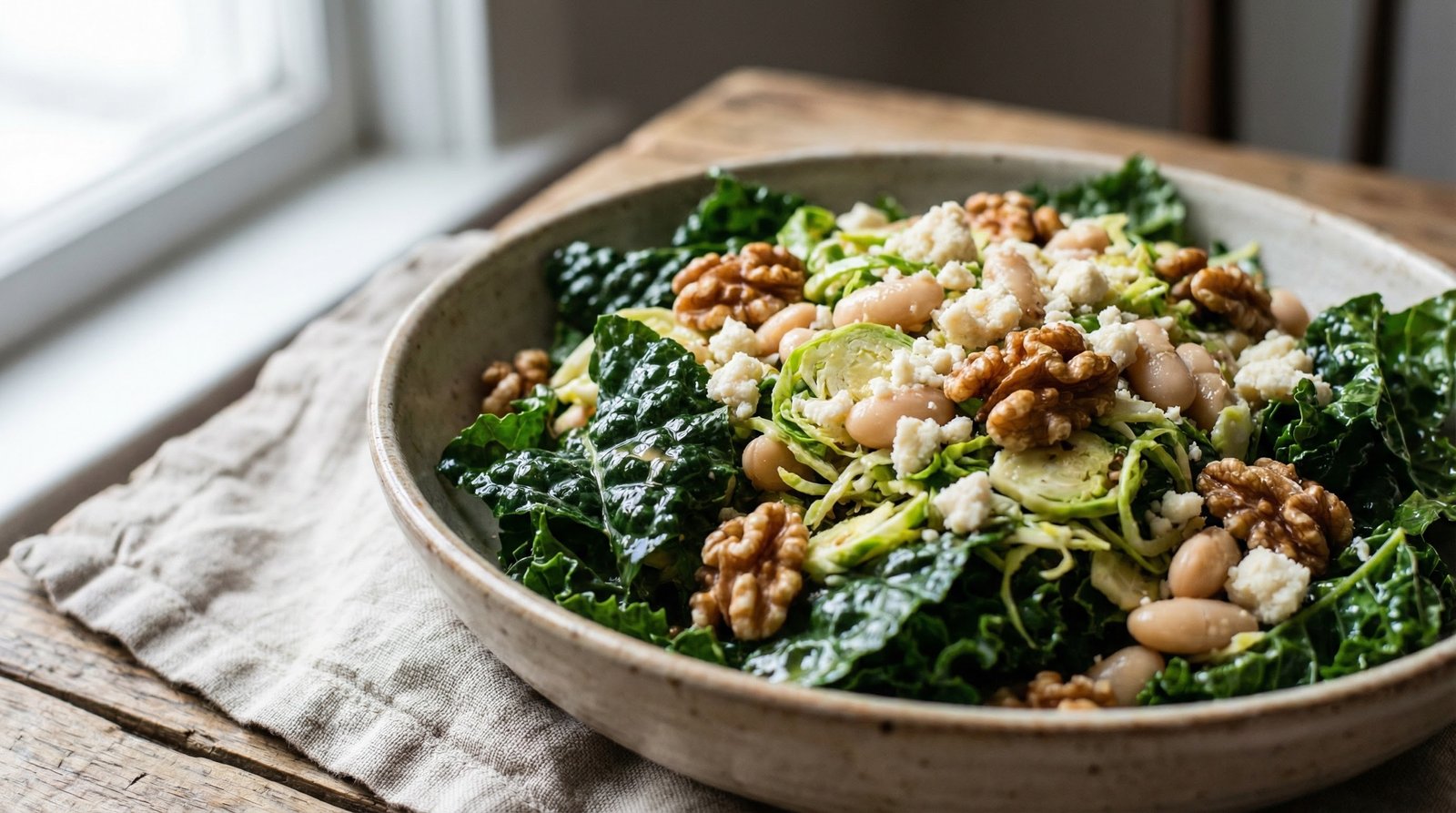 Hearty Kale and Bean Salad