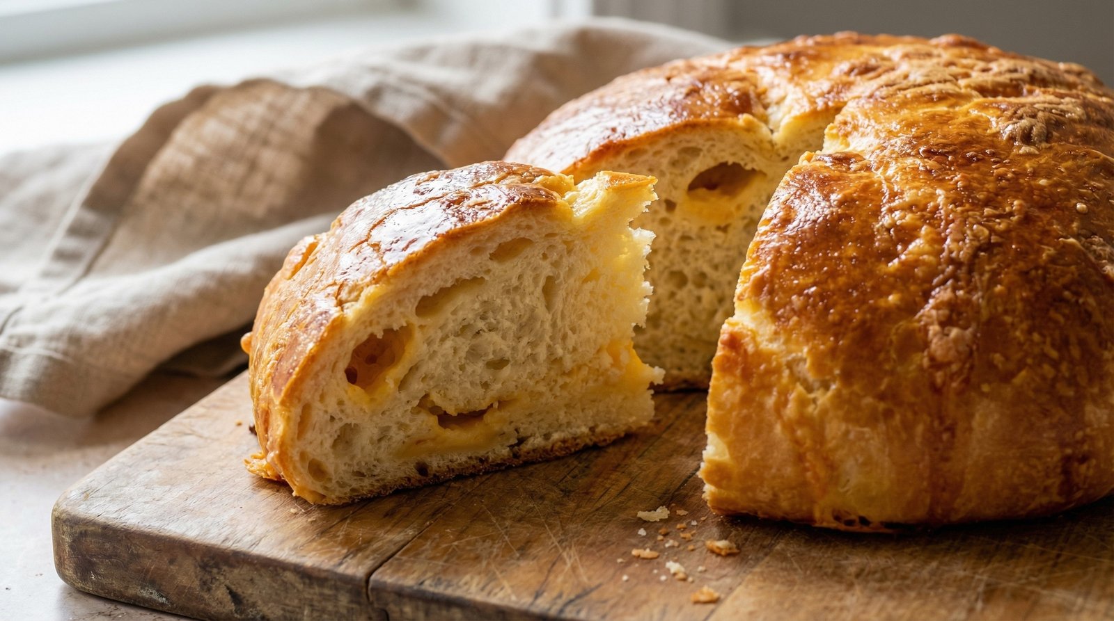 Double-Cheese Batter Bread