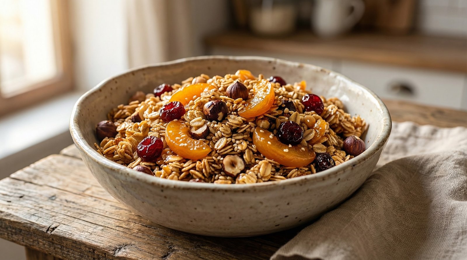 Hazelnut-Honey Granola