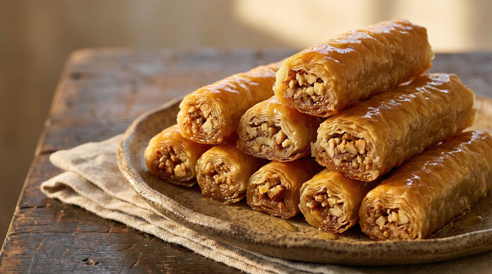 Nashab (Filo-Wrapped Nut Rolls)