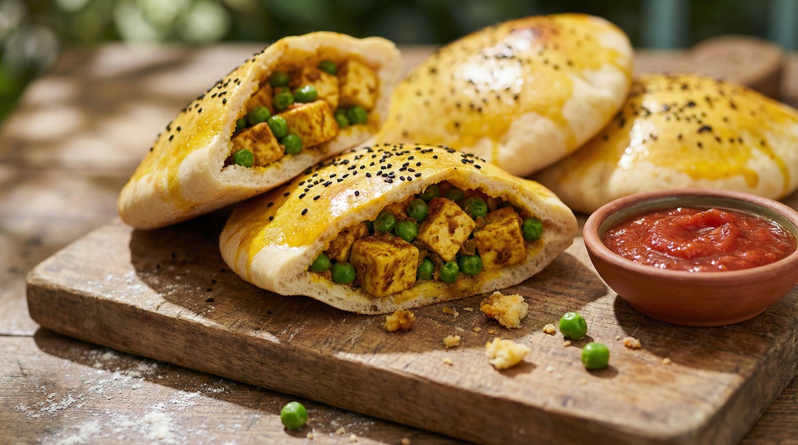 Stuffed Naan Pockets