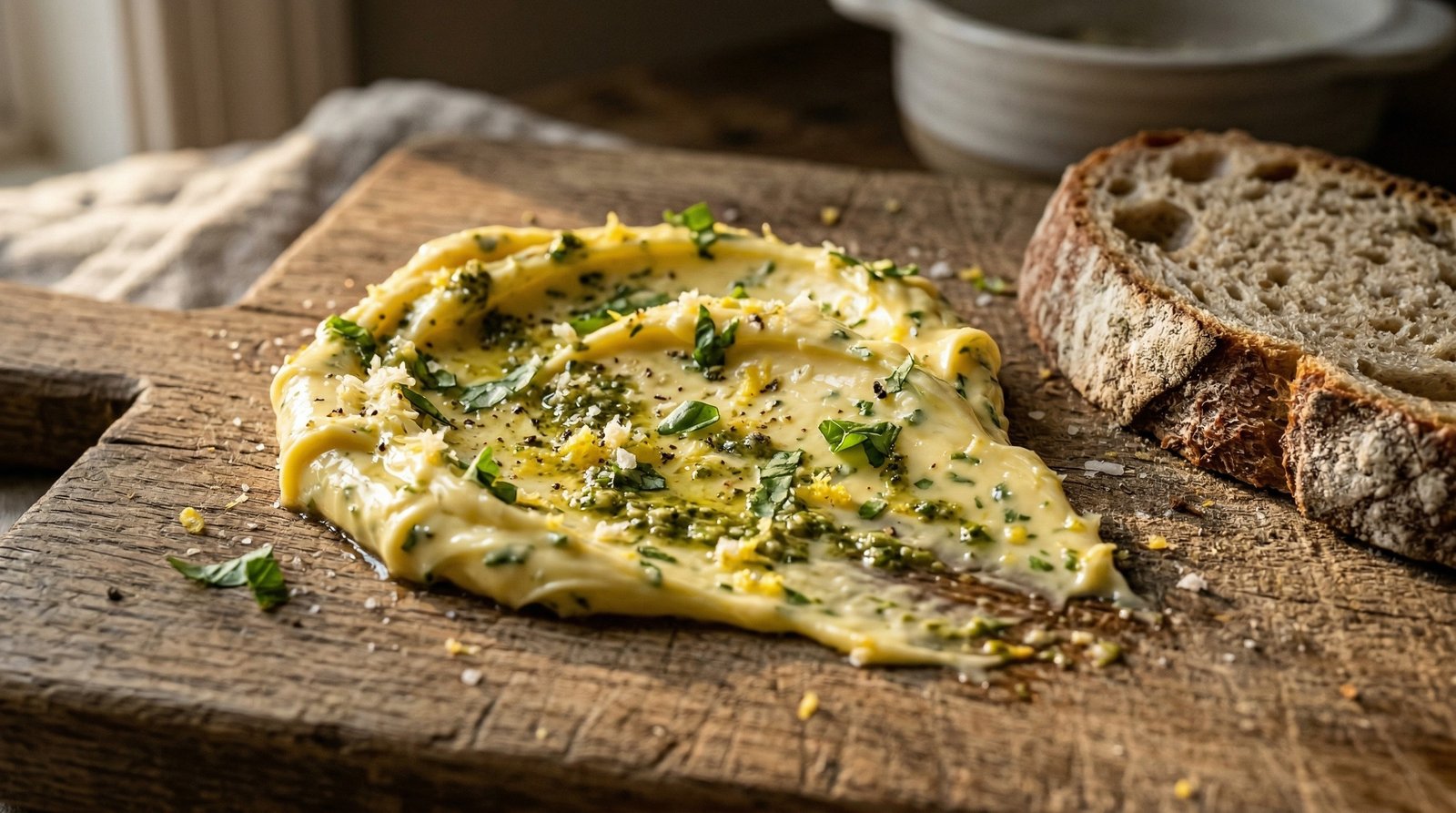 Lemon Pesto Compound Butter