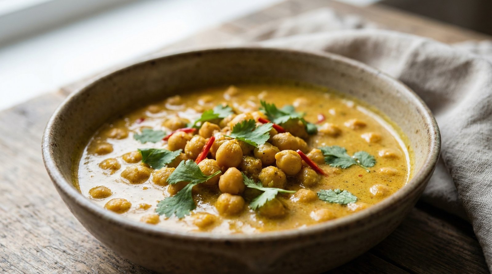 15-Minute Chickpea and Coconut Curry