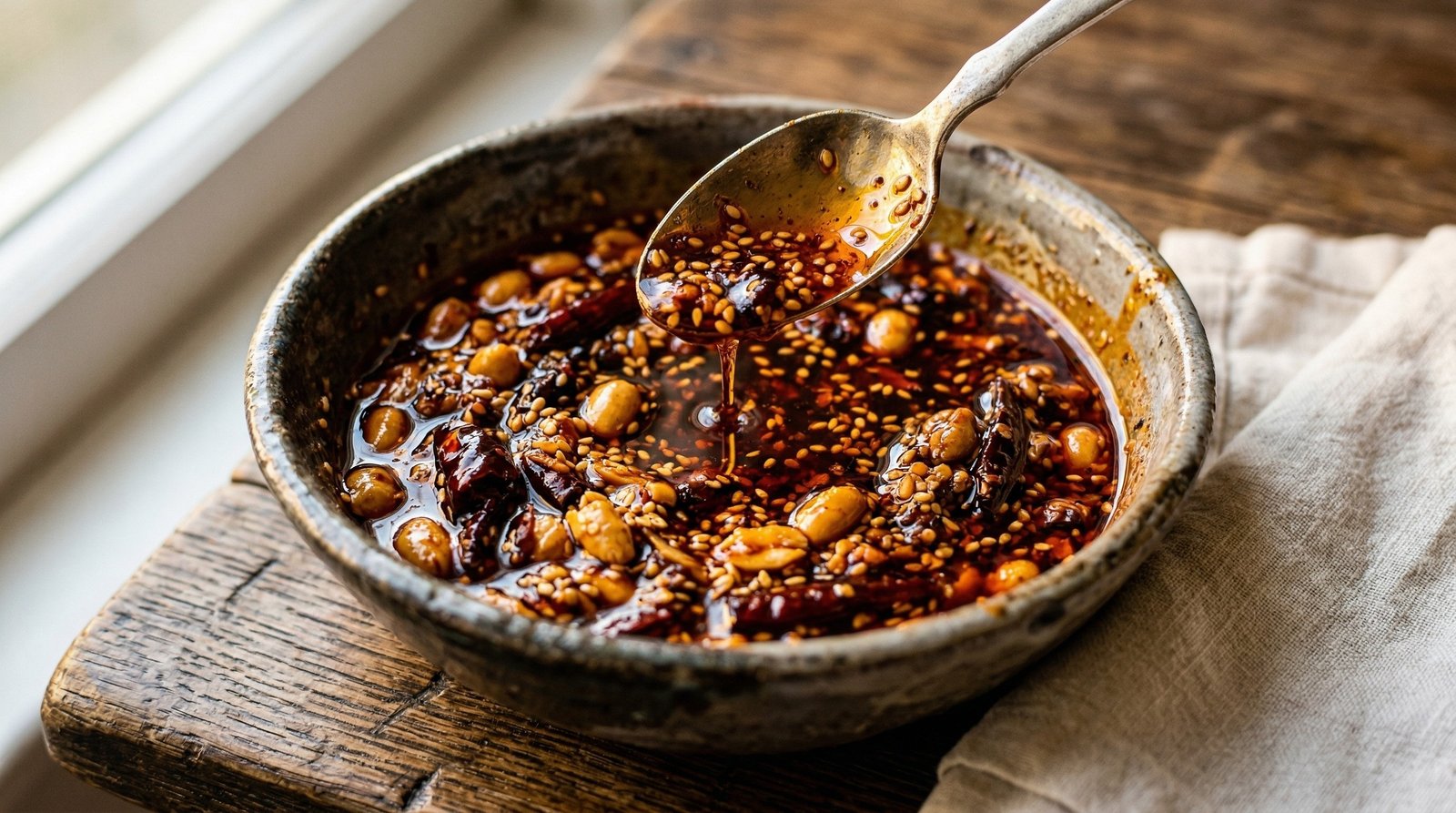 Crispy Peanut Salsa Macha