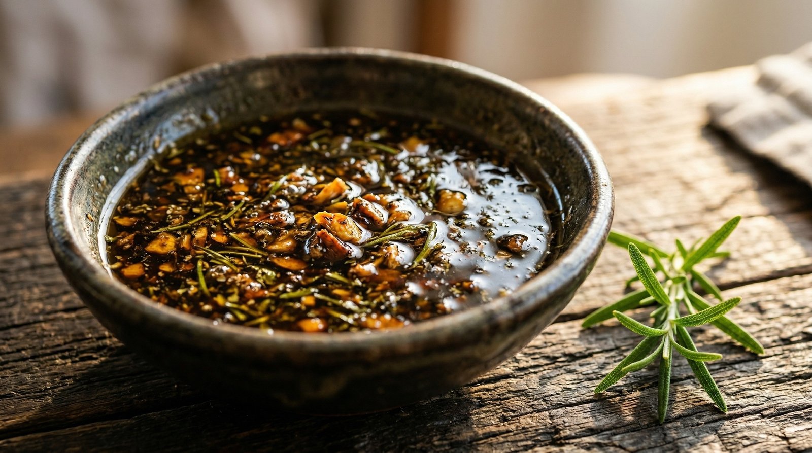 Toasted Garlic and Rosemary Marinade