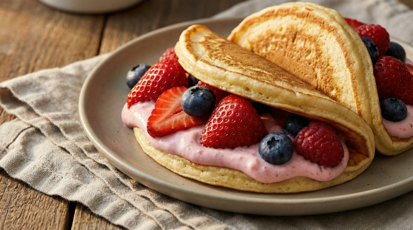 Fruity Pancake Tacos