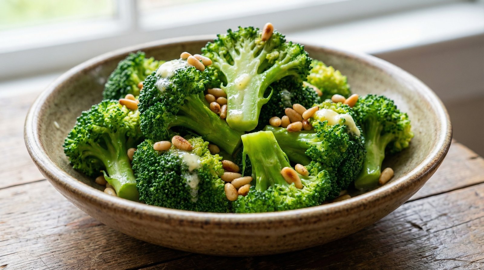 Brown Butter Broccoli with Pine Nuts