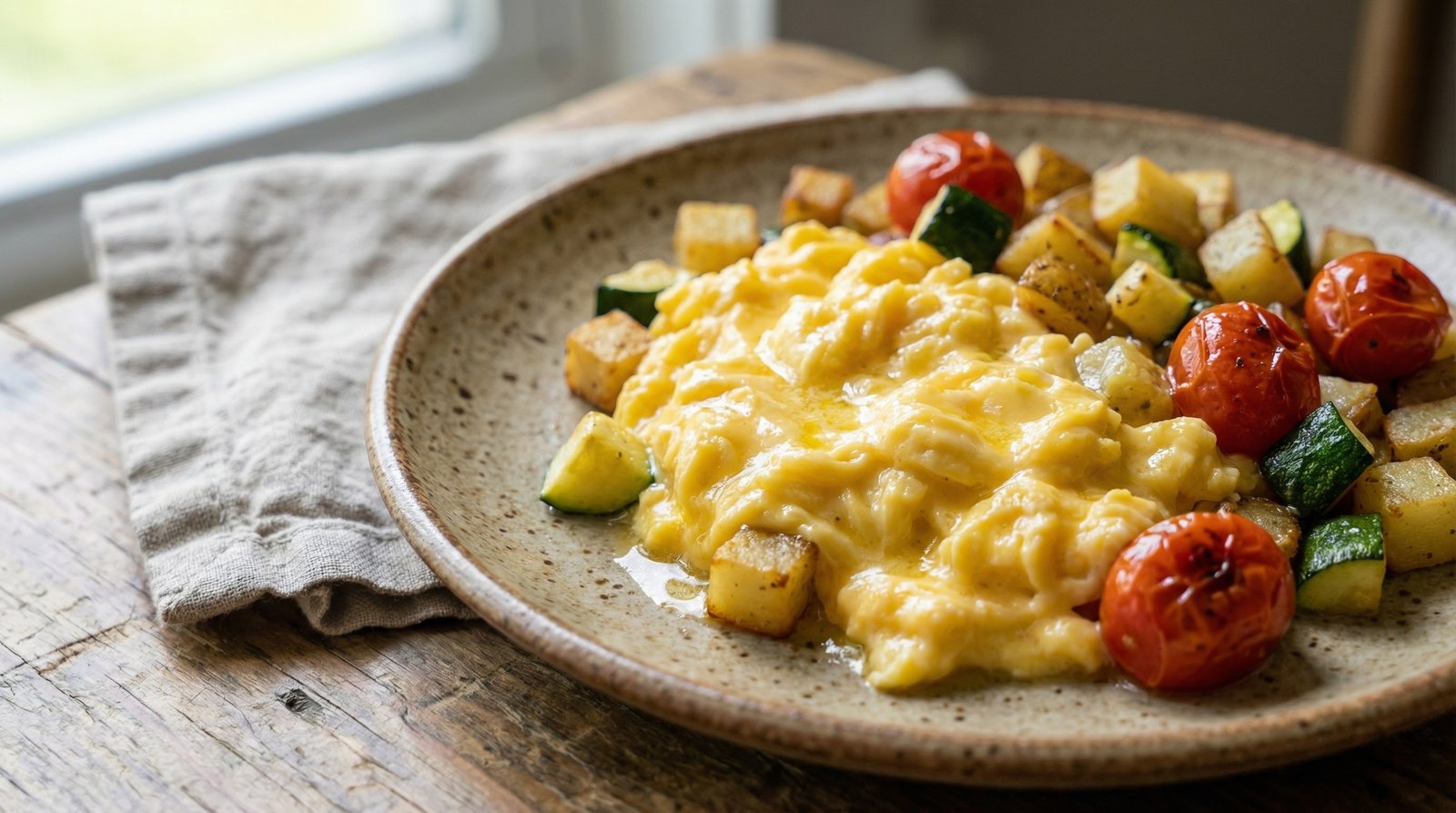 Home-Style Vegetable Scrambled Eggs