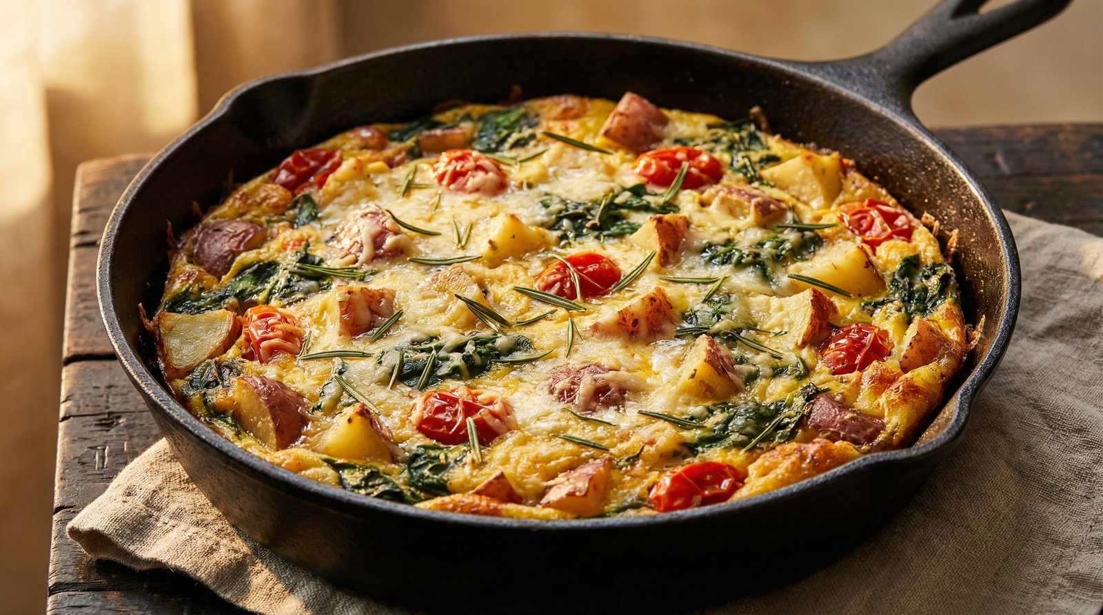 One-Pan Gluten-Free Rosemary Potato Frittata