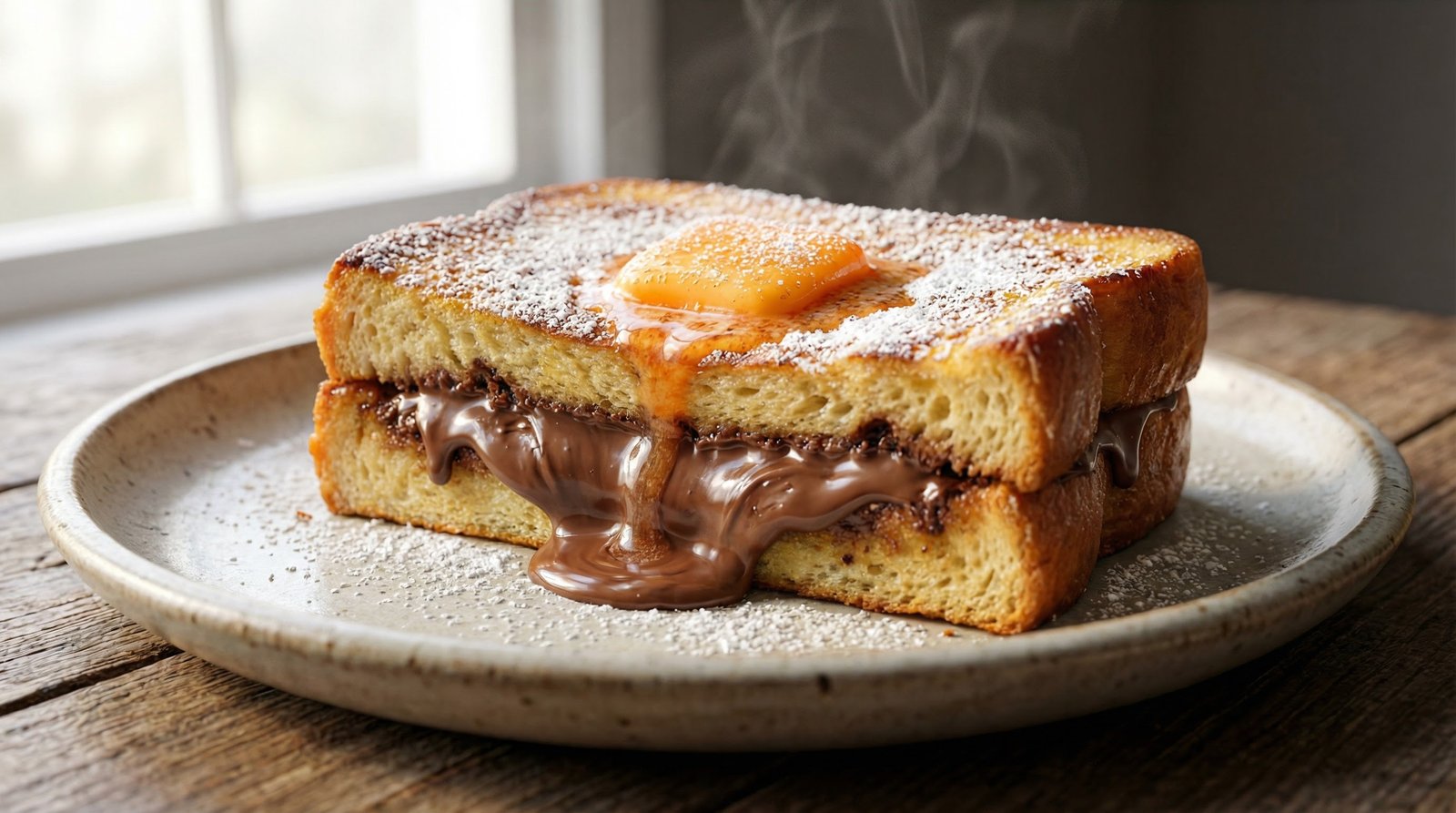 Chocolate-Stuffed French Toast with Orange Butter