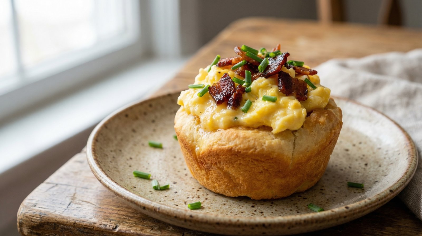 Cheesy Bacon and Egg Biscuit Cups