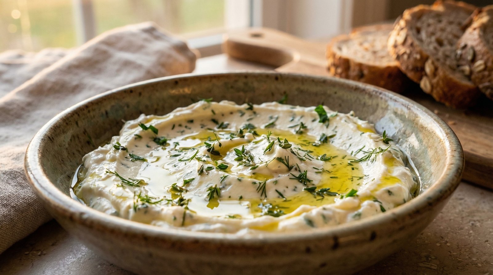 Creamy Garlic and Herb Cheese Spread