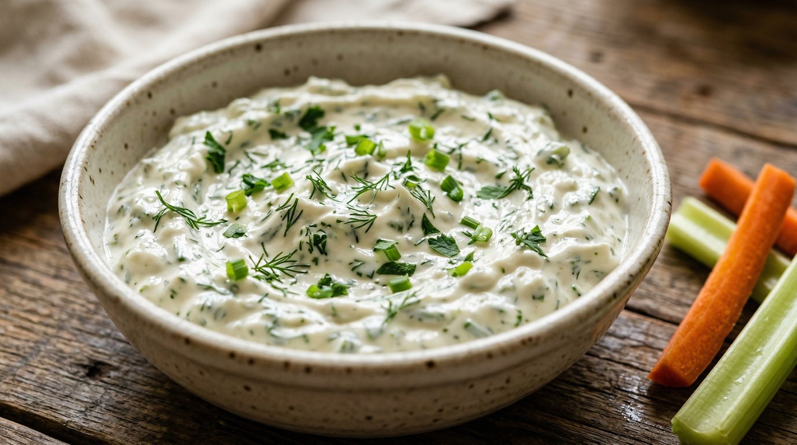 10-Minute Light Herbed Cream Cheese Dip