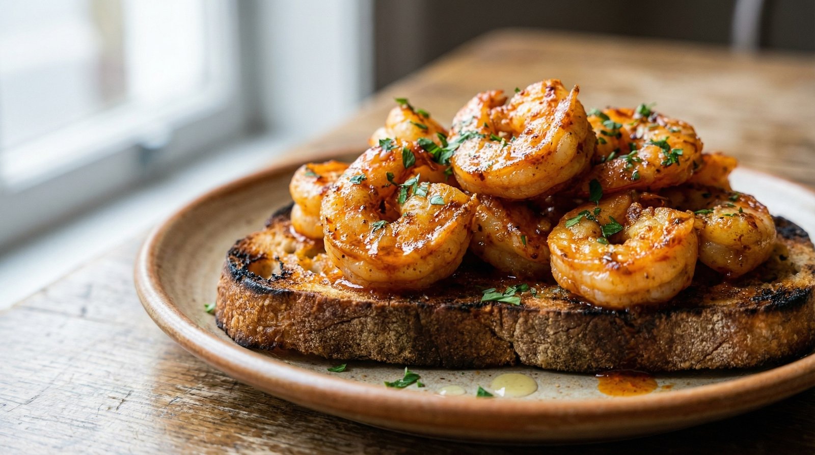 15-Minute Smoky Paprika and Lemon Shrimp Toast