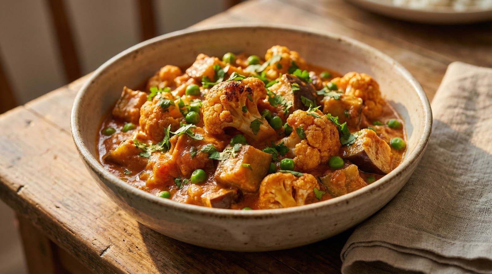 One-Pot Cauliflower and Eggplant Masala