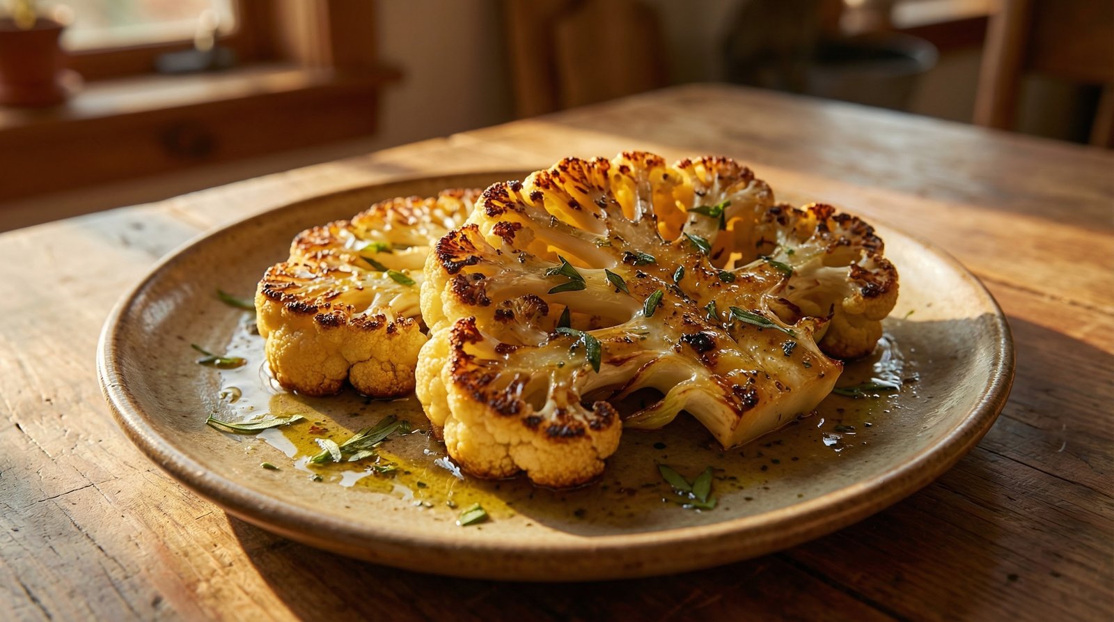 Montreal Roasted Cauliflower Steaks