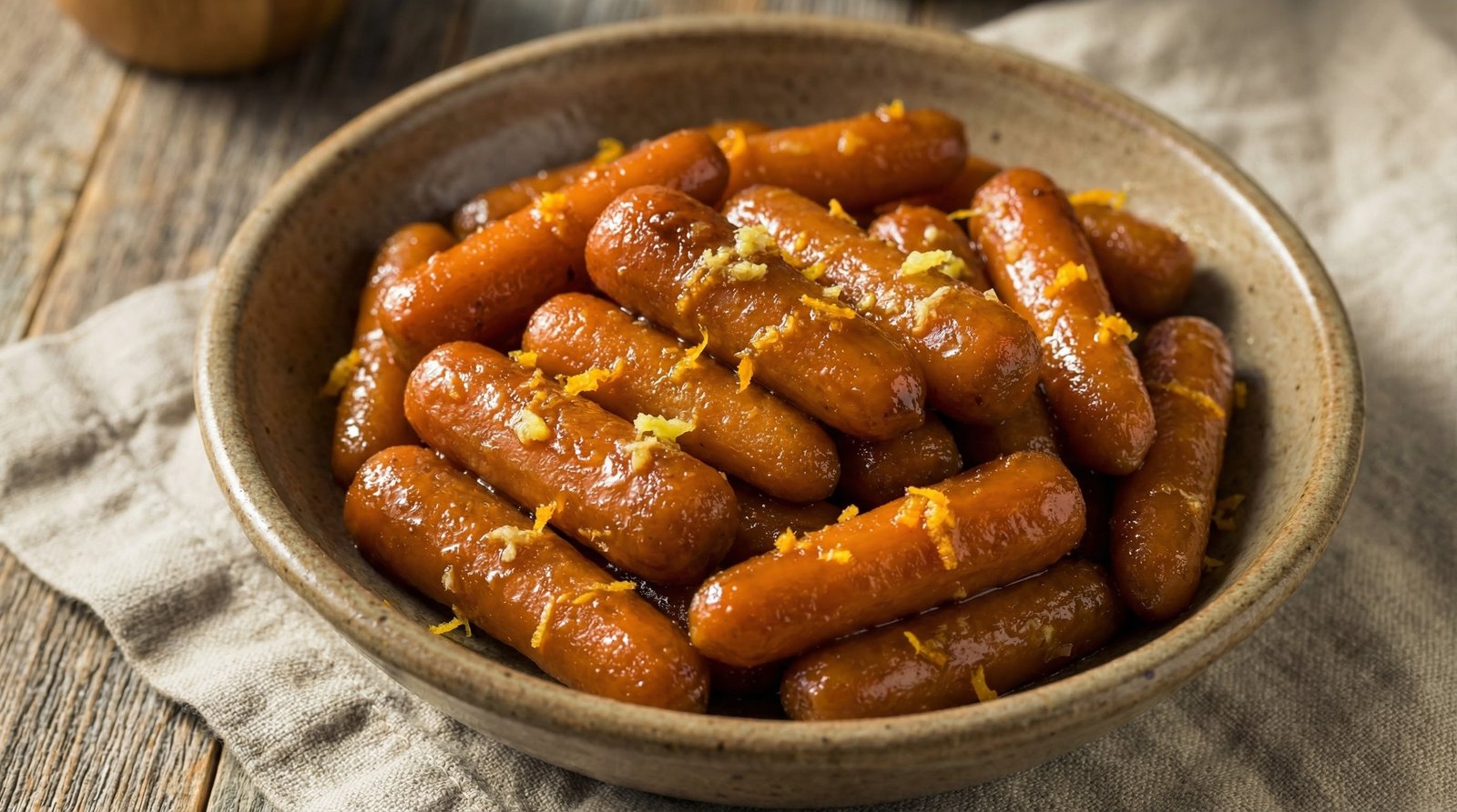 Skillet Ginger and Orange Glazed Baby Carrots
