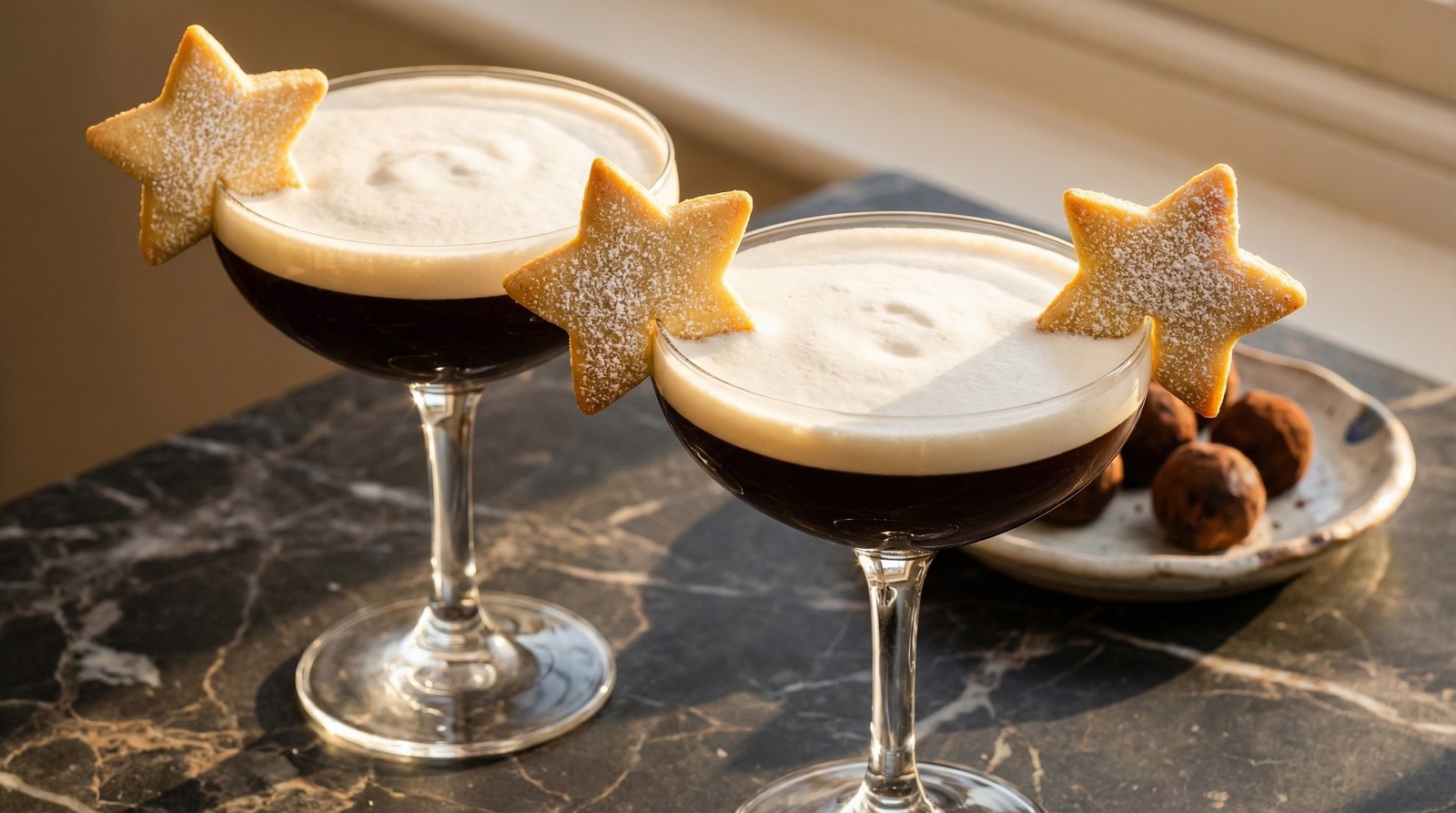Coffee Cocktails and Star Biscuits