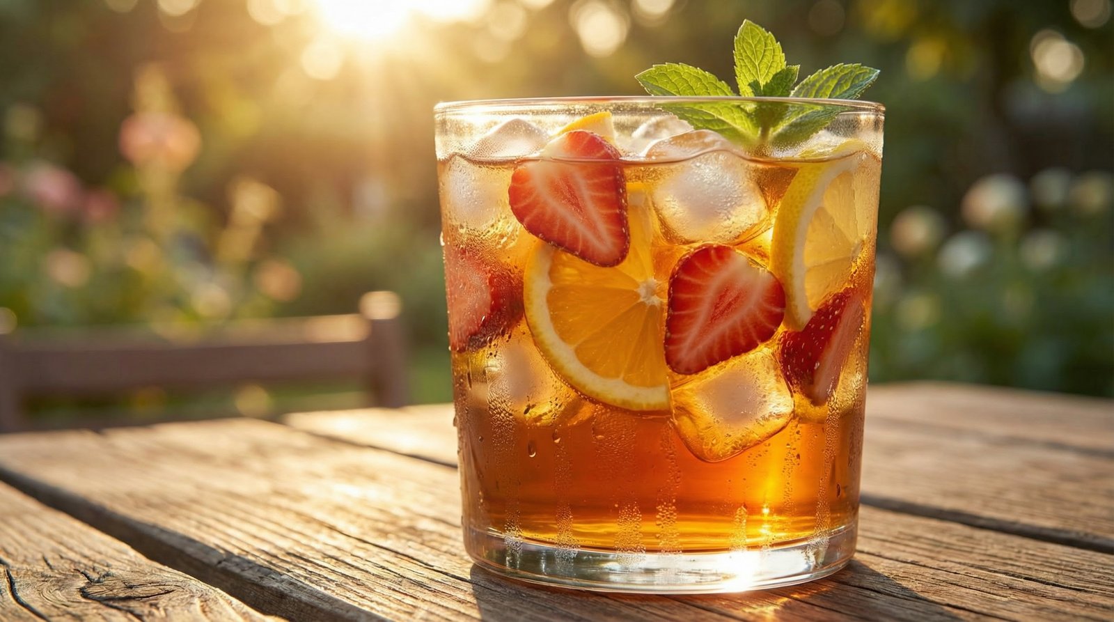 Mint and Citrus Iced Tea