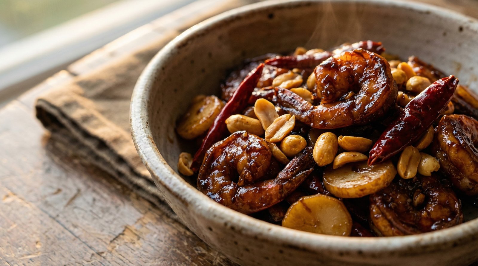 Spicy Kung Po Prawns