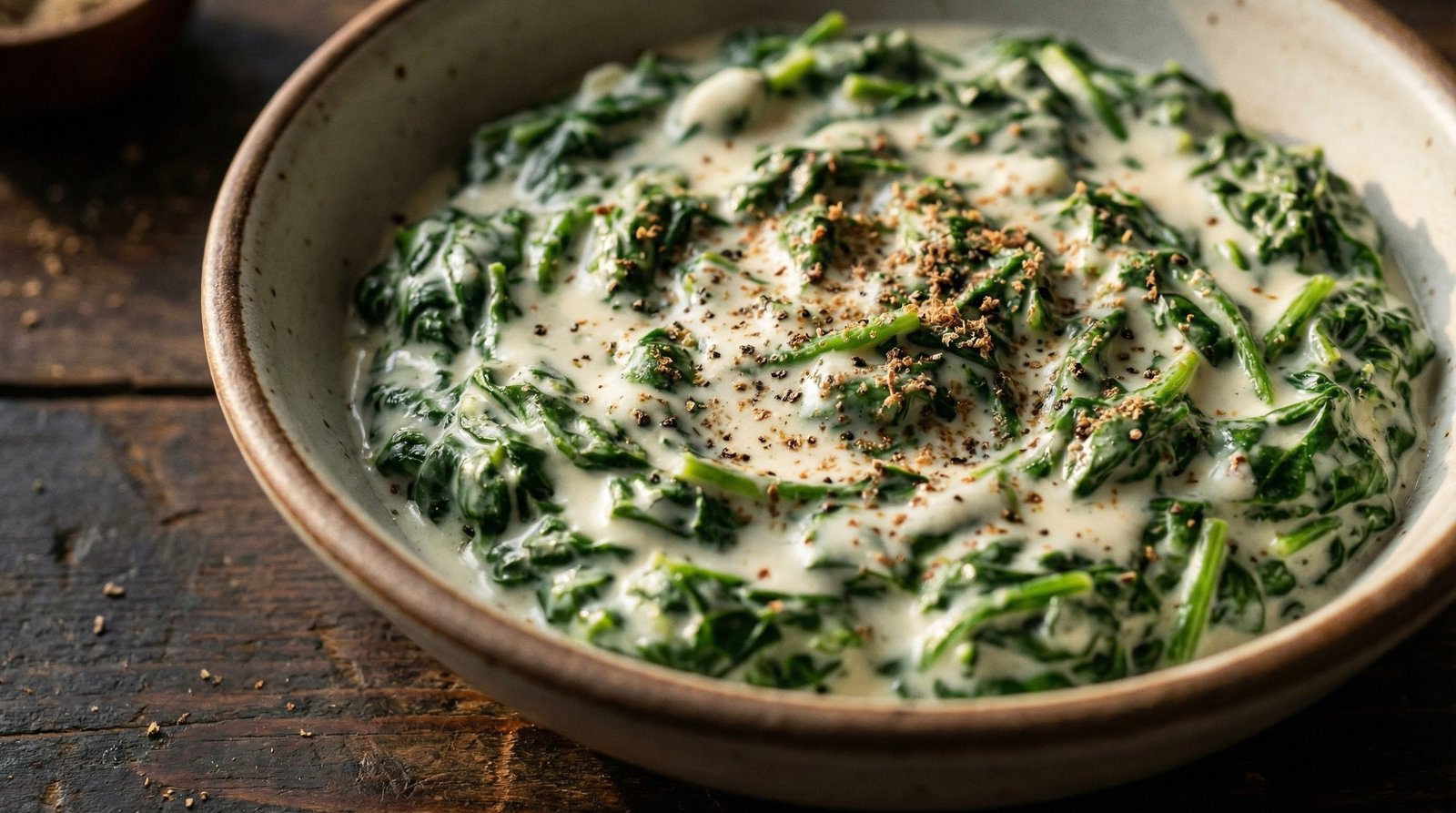 Stovetop Nutmeg Creamed Spinach