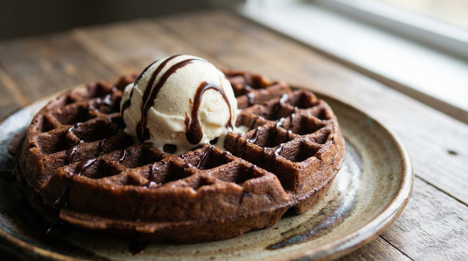 Blender Chocolate Waffles