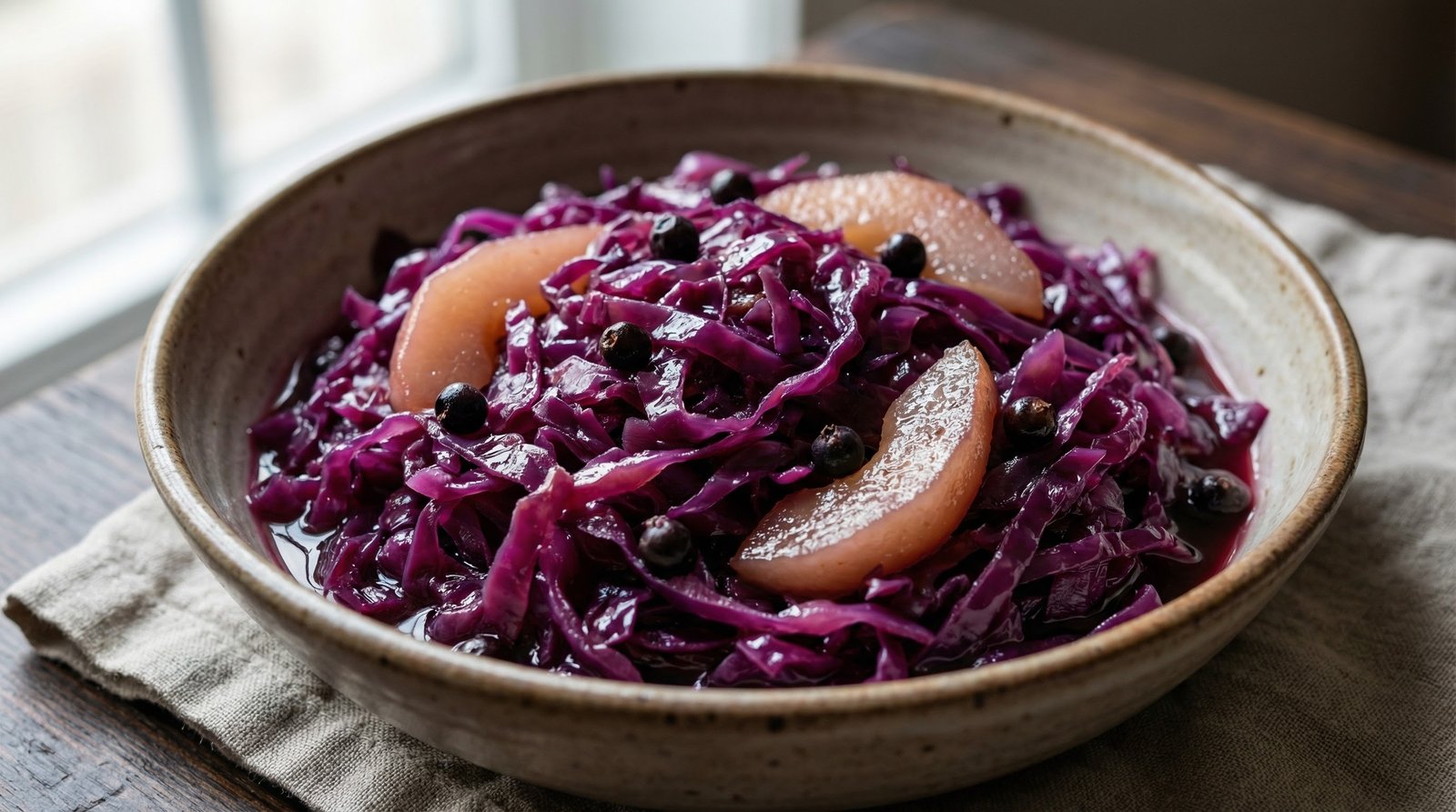 Stovetop Braised Red Cabbage