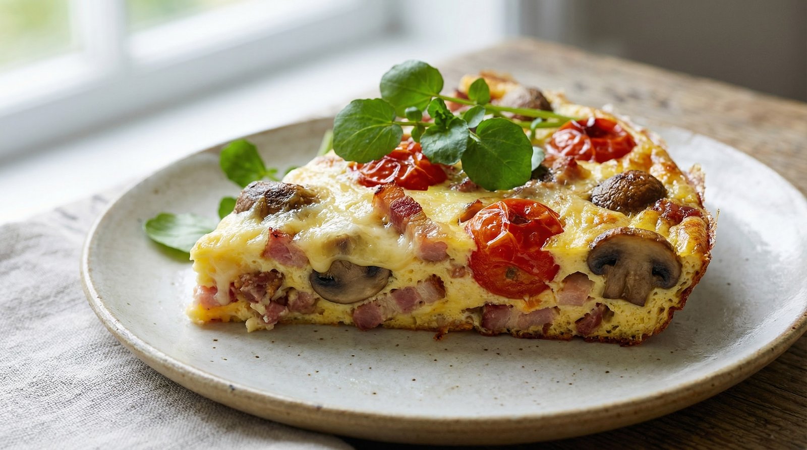 Baked Gruyère and Bacon Frittata