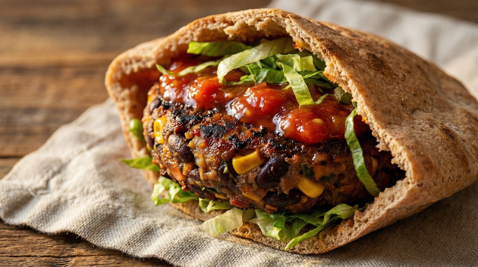 Grilled Southwestern Black Bean Burgers