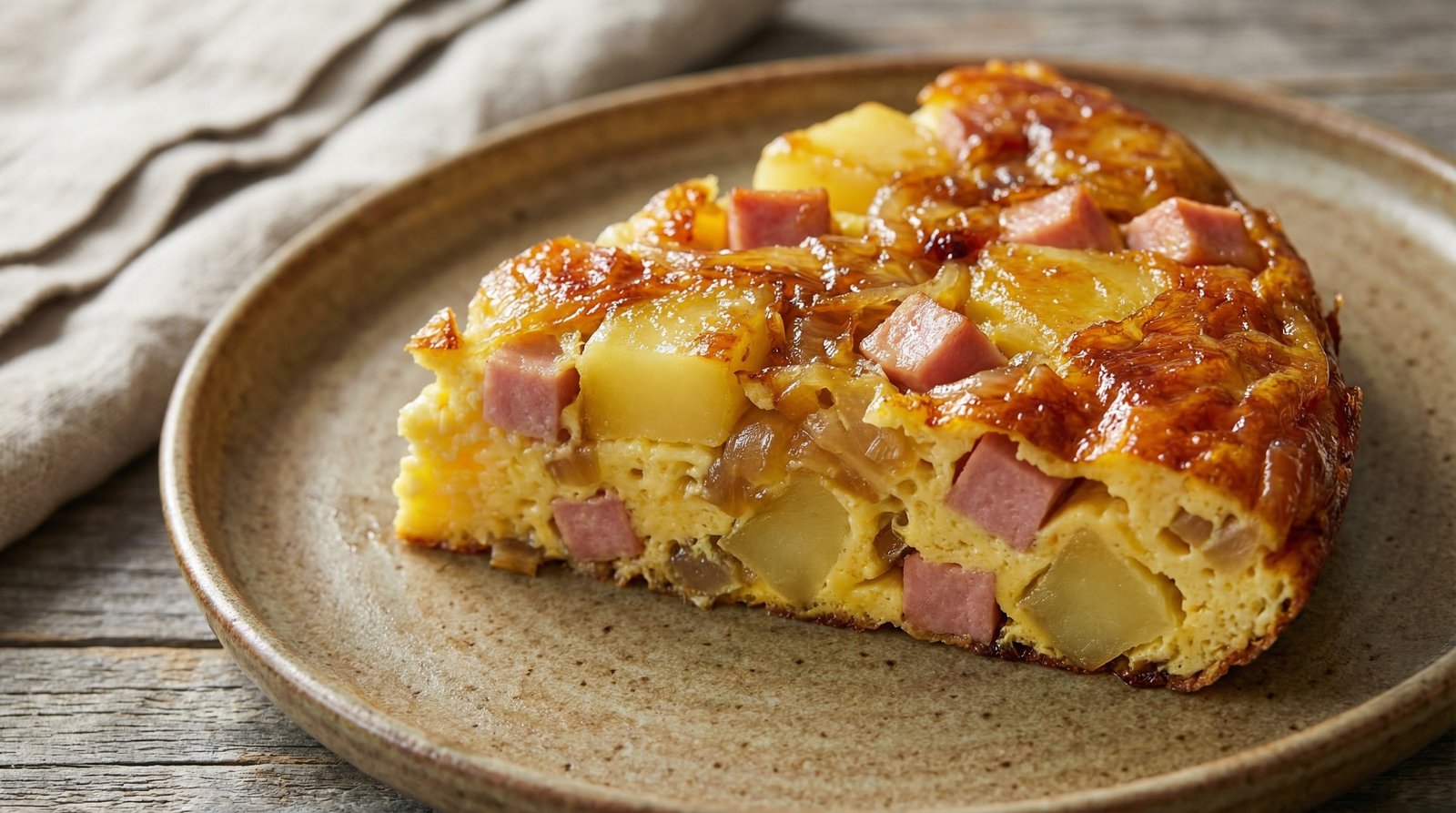 Skillet Italian Ham and Potato Frittata