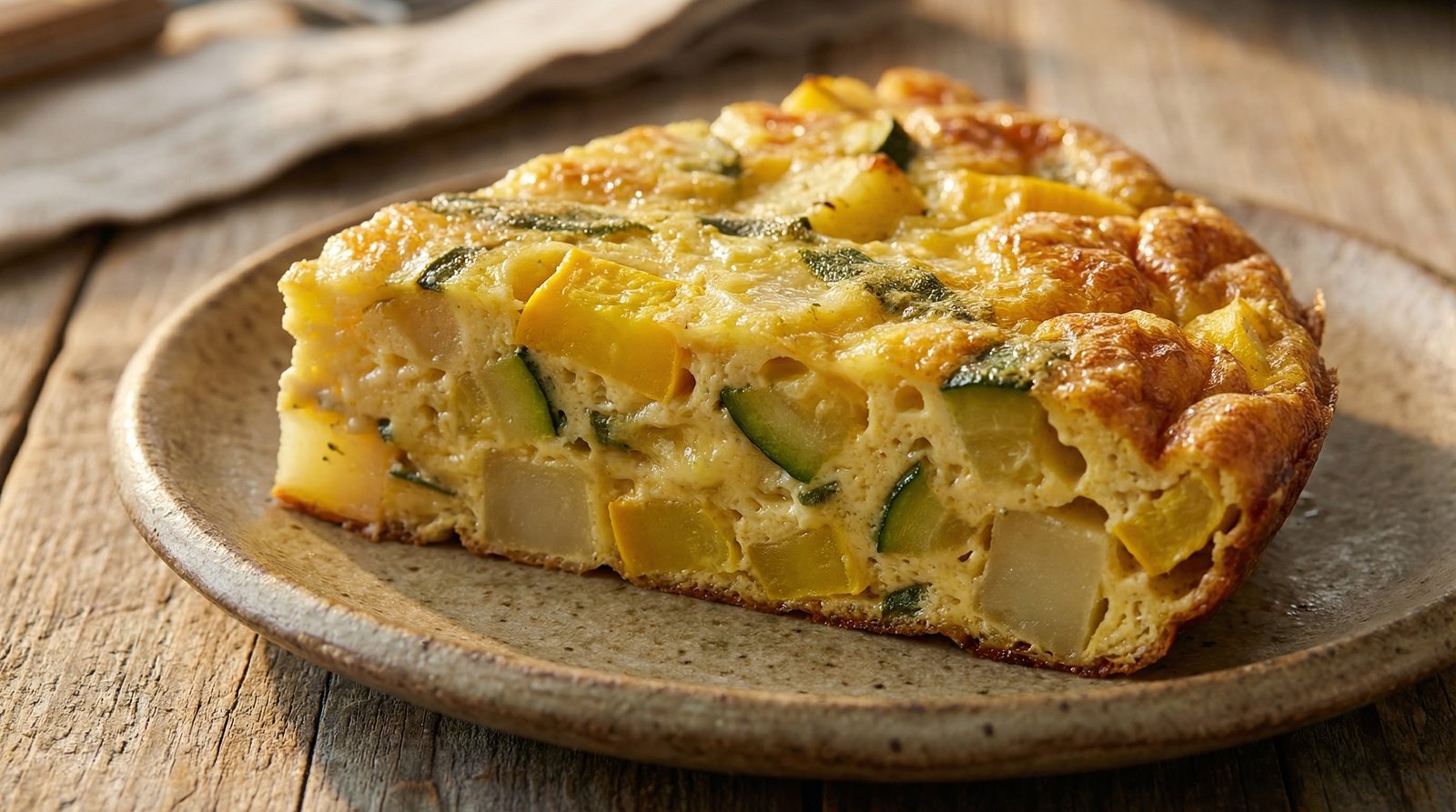 Skillet Summer Squash and Potato Frittata