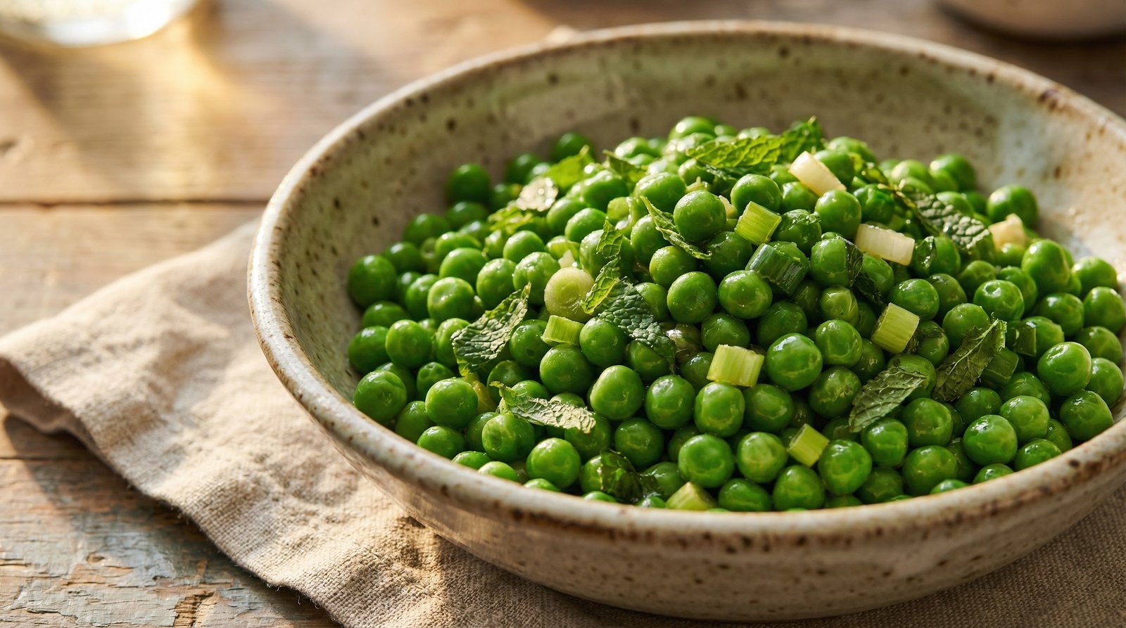 10-Minute Peas with Green Onions and Mint