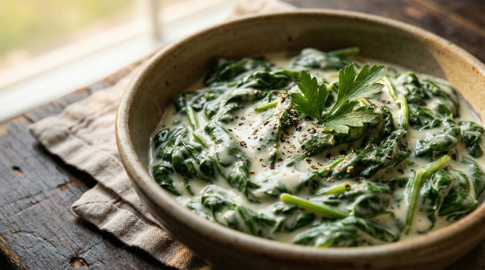 One-Pot Steakhouse Creamed Spinach