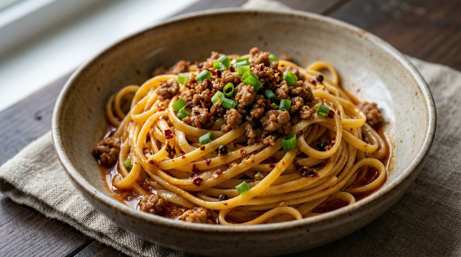 Spicy Szechuan Pork Noodles