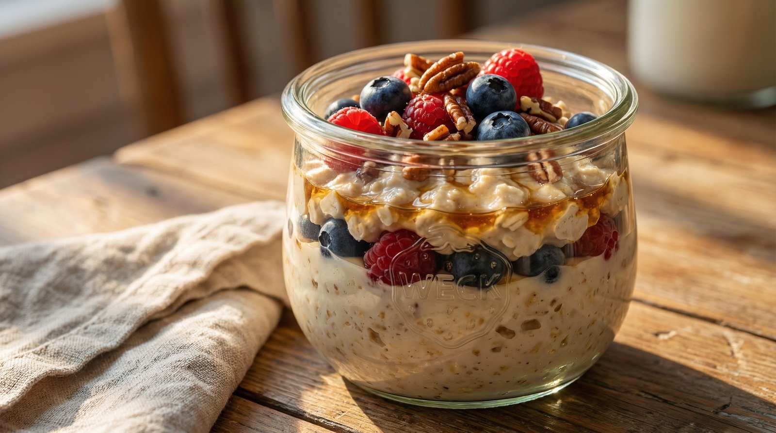 Vanilla “Ice Cream” Overnight Oats