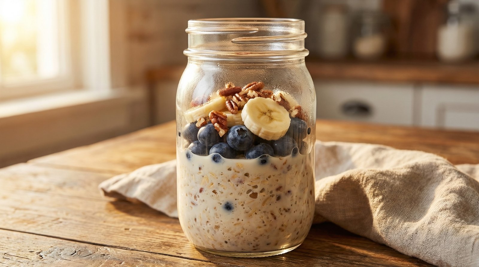 Creamy Vanilla Cinnamon Overnight Oats