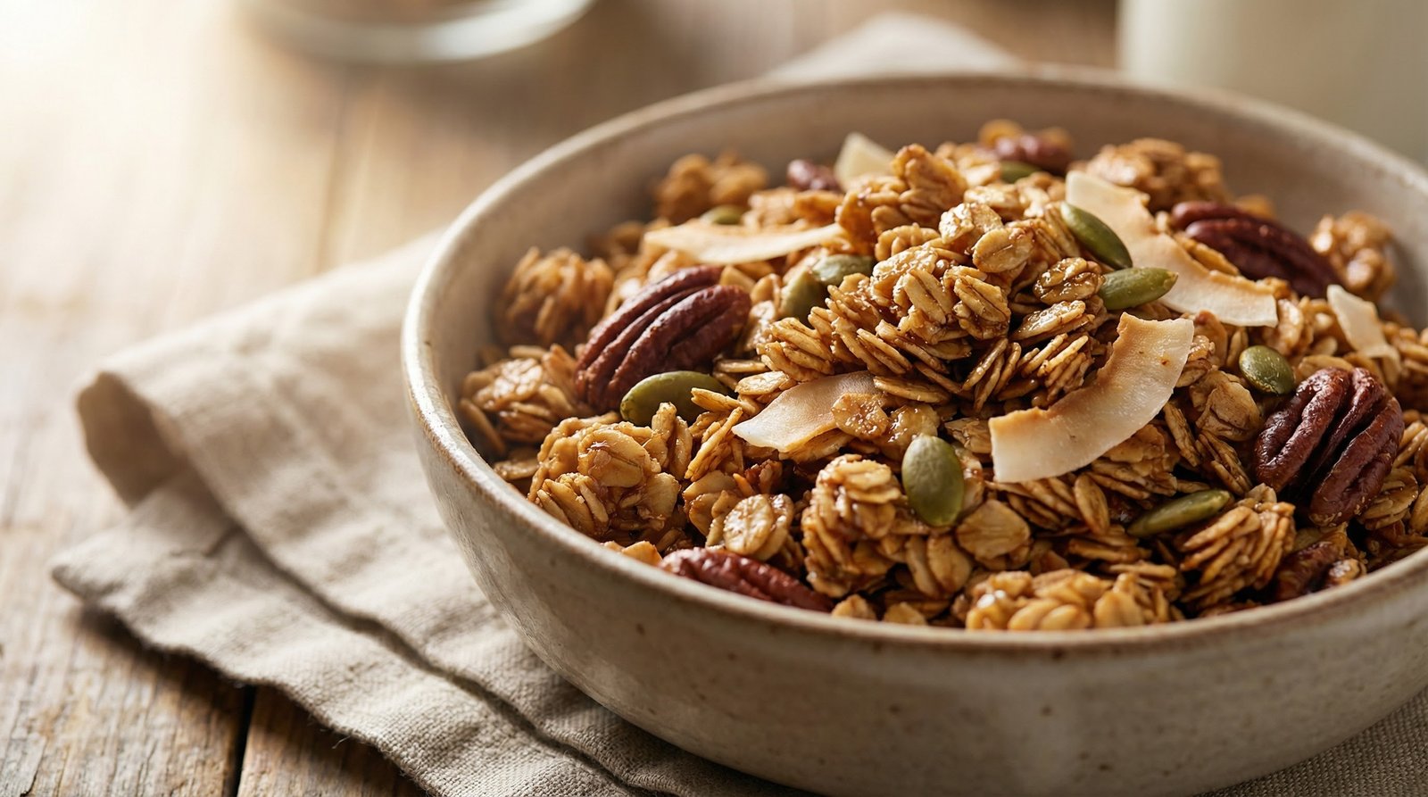 Crispy Pumpkin Seed and Chia Granola