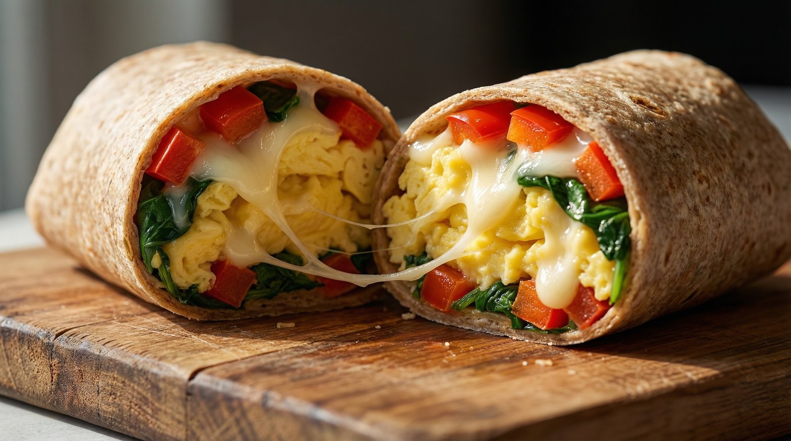 30-Minute Spinach and Egg Breakfast Burritos